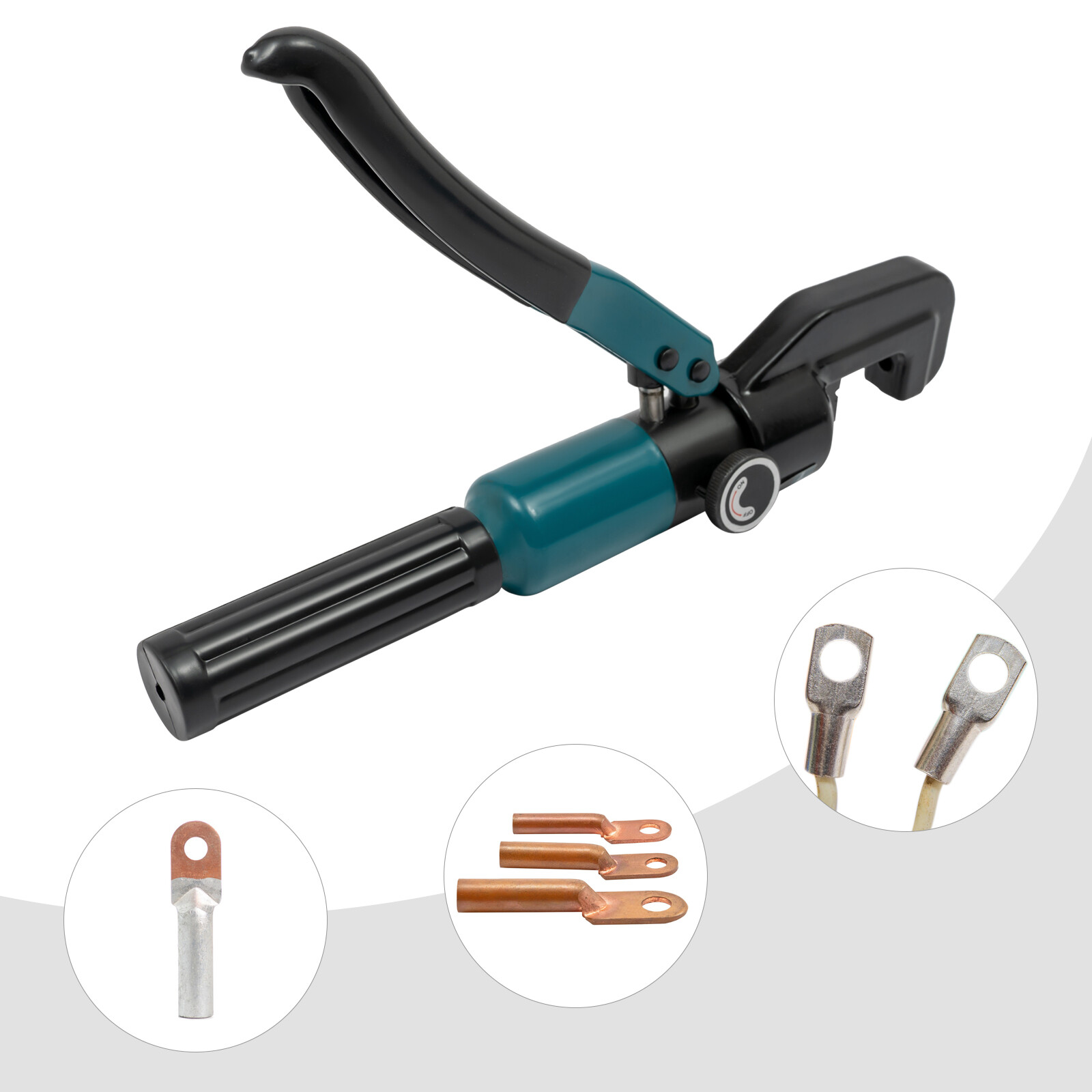 8T Hydraulic Crimper Crimping Tool Wire Rope Swaging Cable Railing Kit+8 Dies