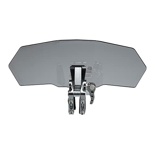 28cm Motorcycle Windshield Motorcycle Wind Deflector Gray Lens Adjustable