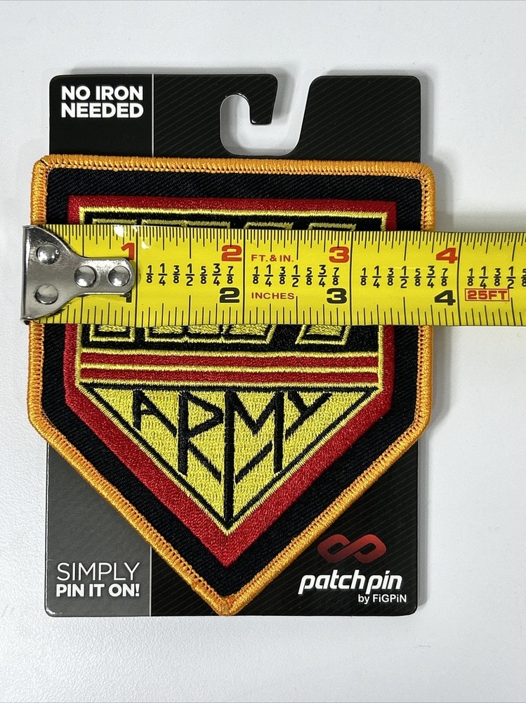 KISS Army Patch Pin No Iron Needed Embroidered Figpin 2019
