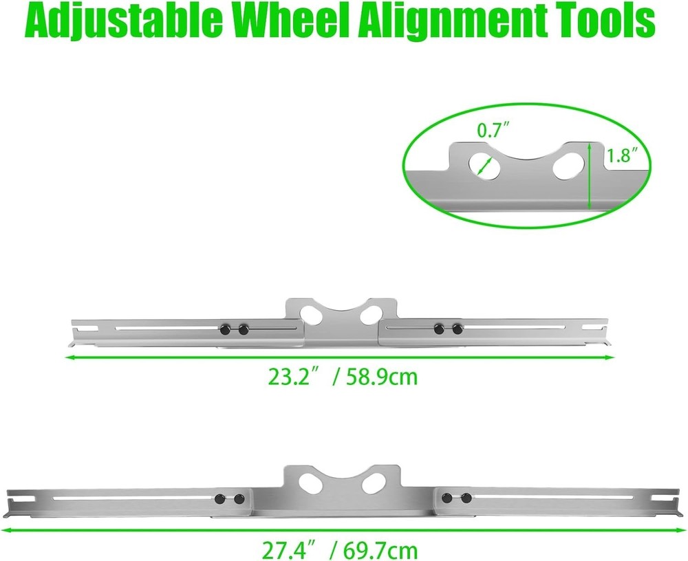 Wheel Alignment Tool 2PCS Heavy Duty Toe Plates Front End Adjustable Car SUV Too