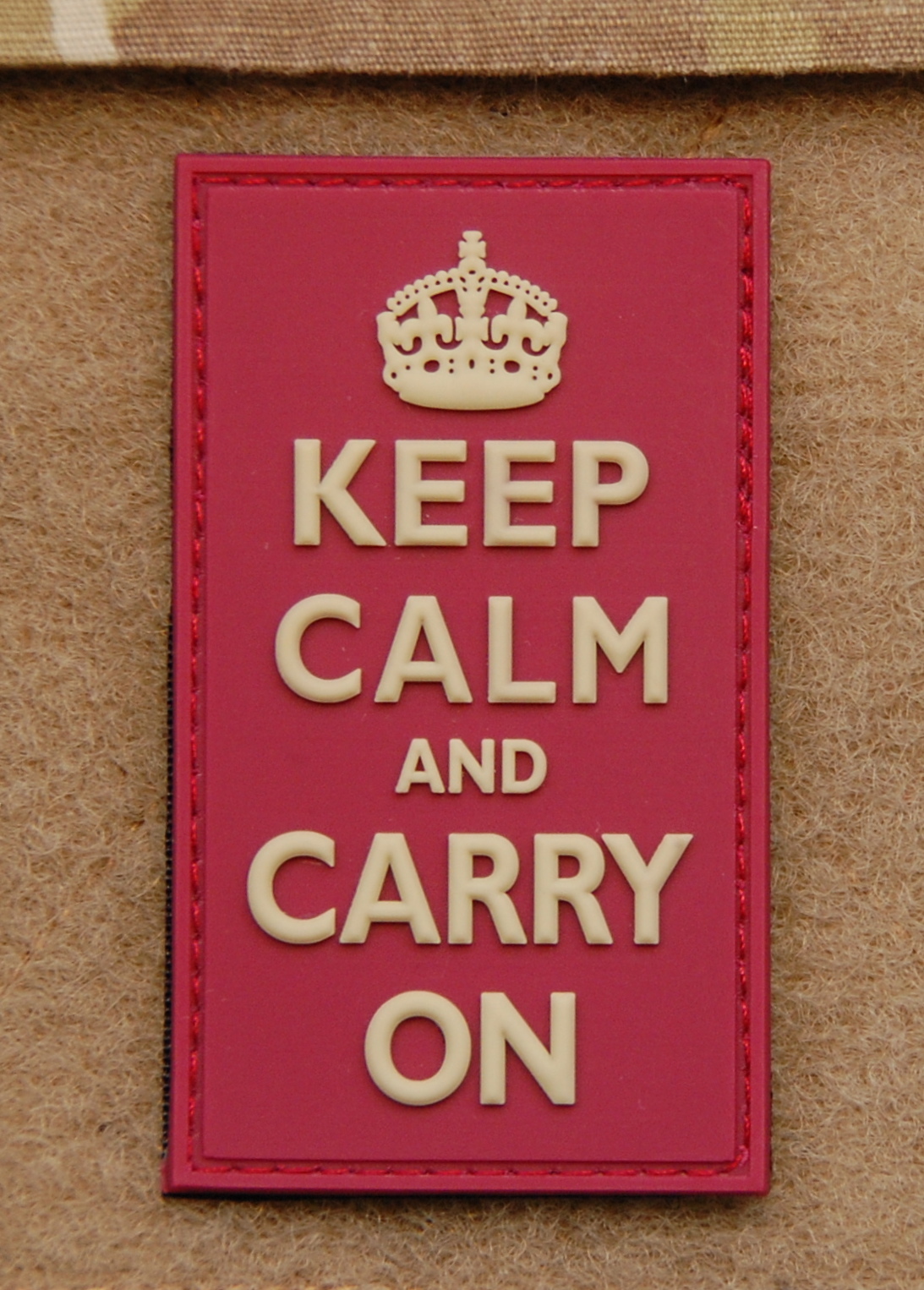 3D PVC KEEP CALM AND CARRY ON Patch Navy SEAL Afghanistan UKSF British Army