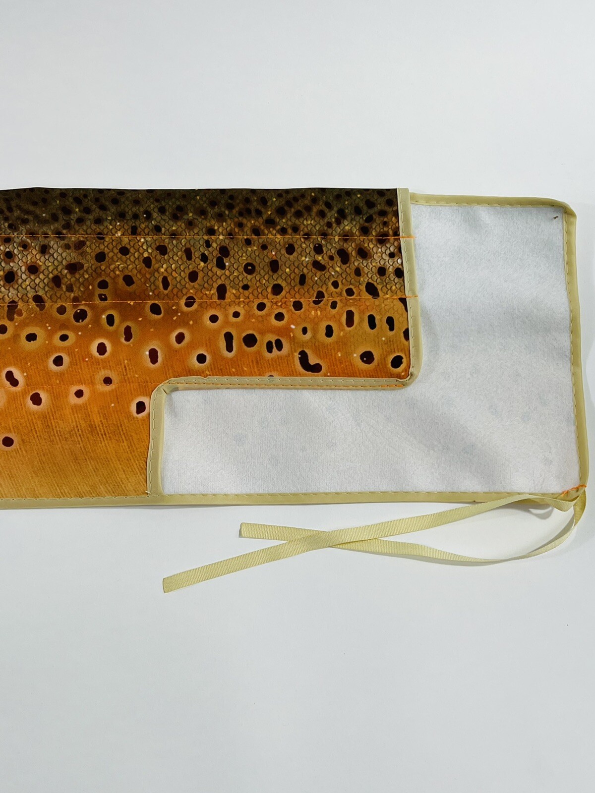 Fly Rod Sock Brown Trout Soft Cloth Bag for 9ft 4pcs Fly Rod