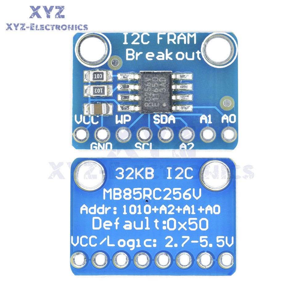 Non-Volatile FRAM MB85RC256V Breakout 256Kbit/32KByte Memory IC Tools I2C IIC