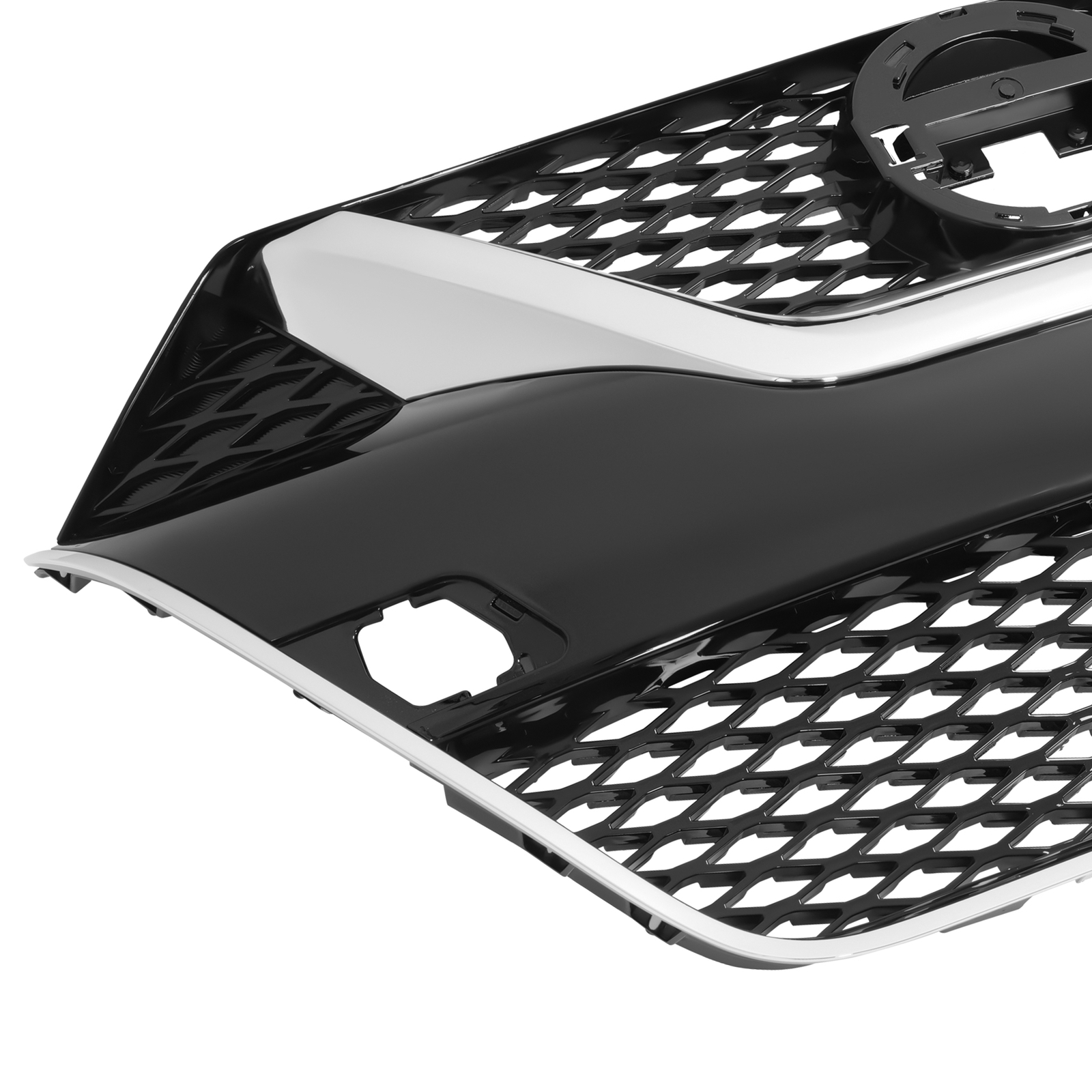 Fits Nissan Maxima 2016 2017 2018 Front Upper Bumper Grille Black & Chrome Trim