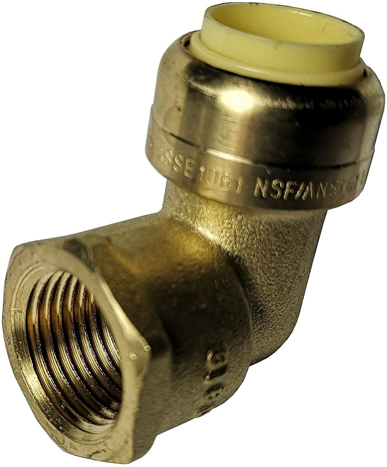 10 Pcs 3/4" Push Fit x 3/4" Female Elbow, Lead Free Brass