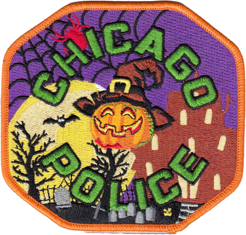 CHICAGO POLICE SHOULDER PATCH: Halloween