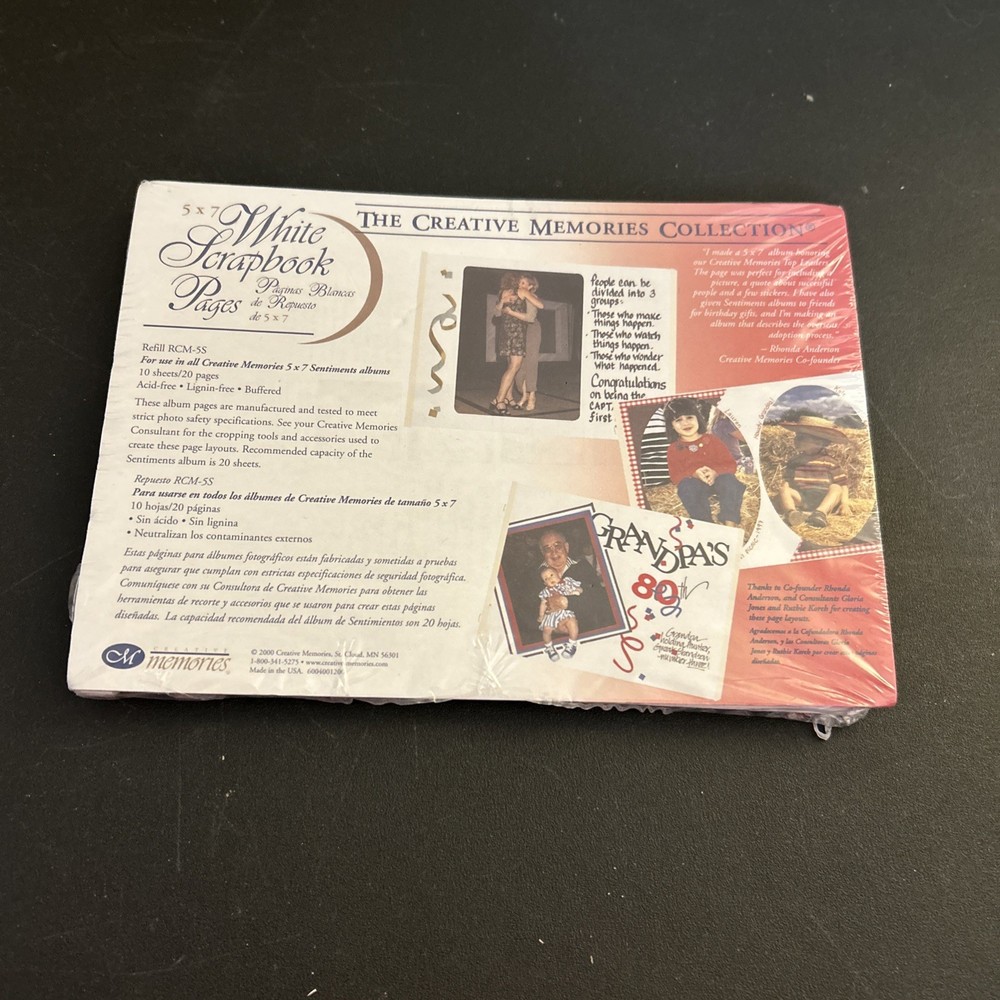 Creative Memories 5x7 White Pages