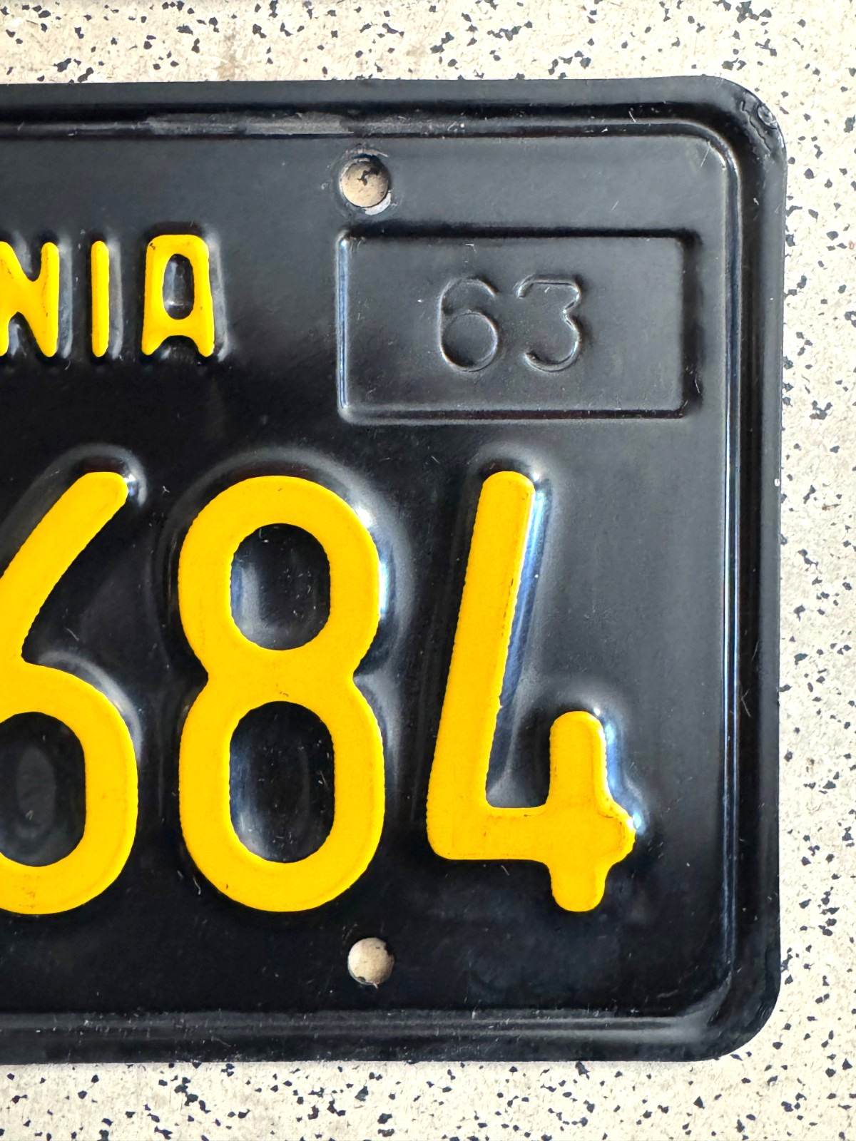 1968/1964/1963 CALIFORNIA license plates *PAIR* — DMV CLEAR — ORIGINAL car tags