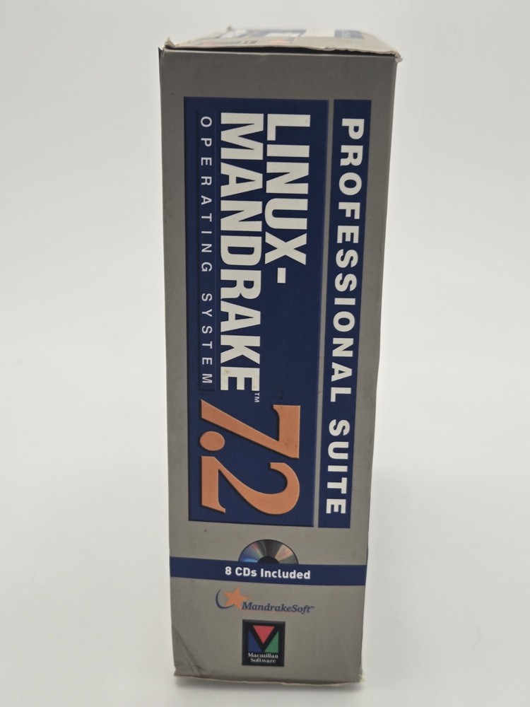 SEALED Linux-Mandrake Professional Suite 7.2 Operating System w/ Box