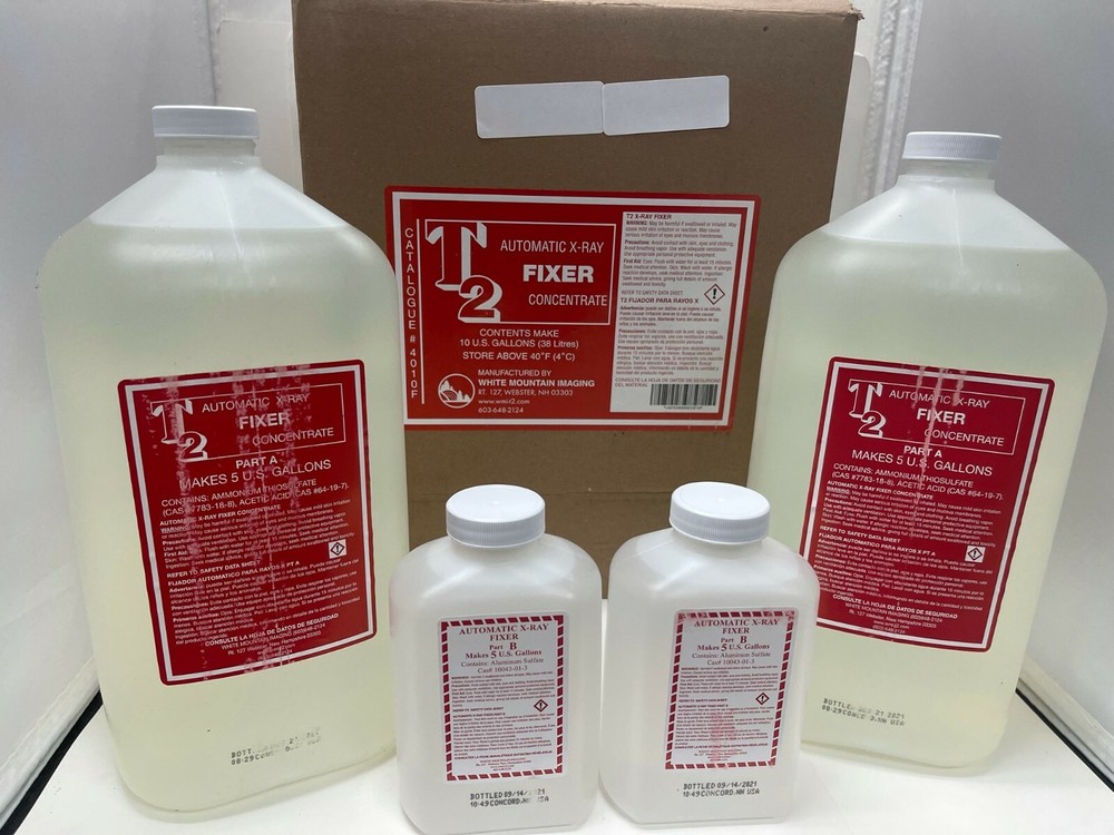 X-ray Developer & Fixer Concentrate Combo-Case-Pak, 10 Gallons Each 4010D-4010F