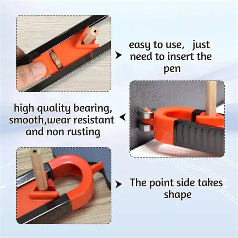Profile Scribing Ruler Contour Gauge with Lock Precise Copy Irregular Shape Tool