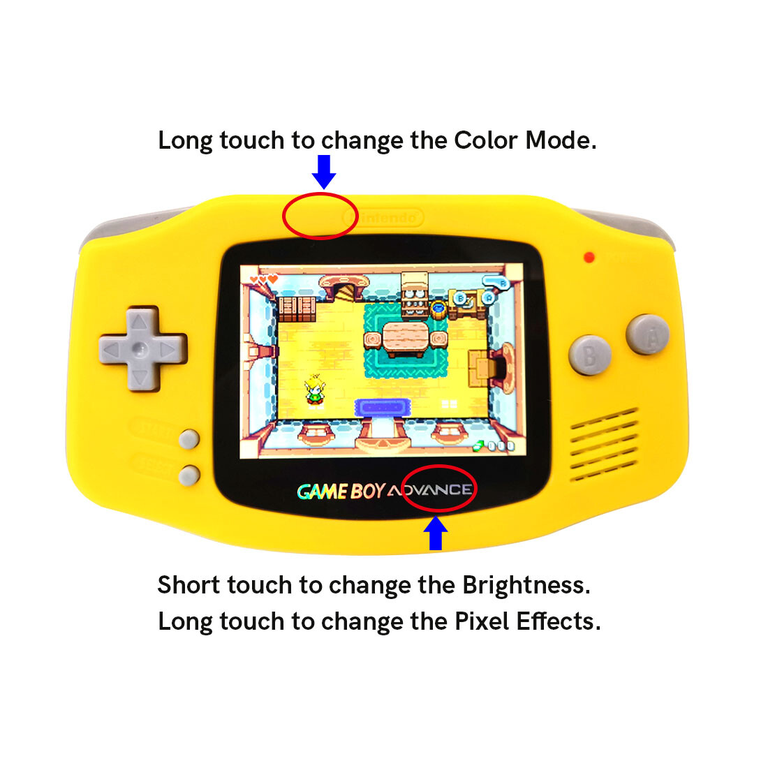 Hispeedido V5 GBA Laminated IPS LCD KIT W/ 1800mAh batteries with shell