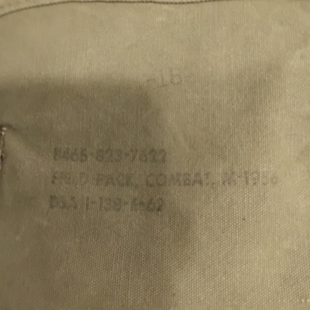 US Military Rubberized Mussette Bag with strap