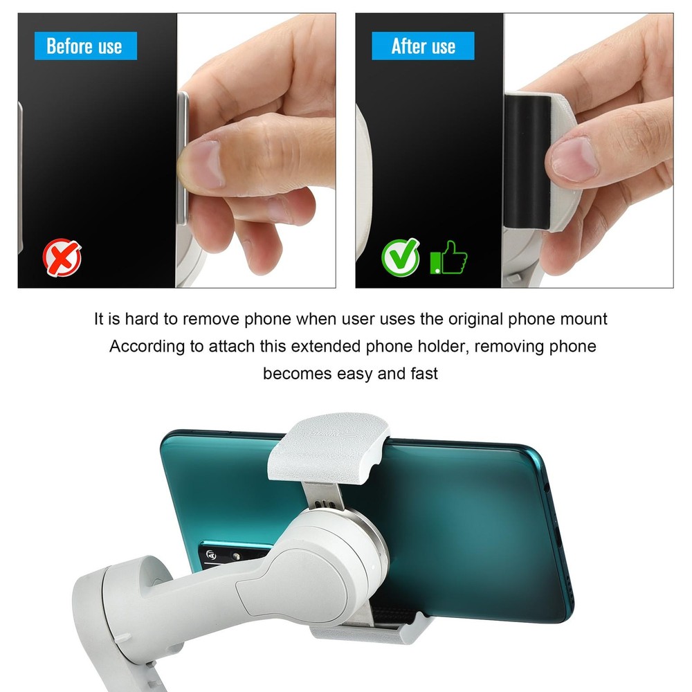 2Pack Bracket Extension Buckle Clip Mount For DJI OM 5/4 Handheld Stabilizer