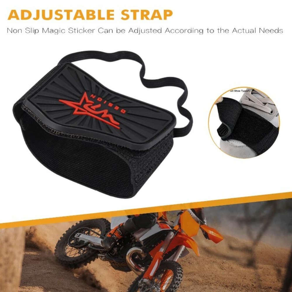 Mens Motorcycle Motorbike Shift Pad Shoe Boot Protector Cover Rubber Gear Black