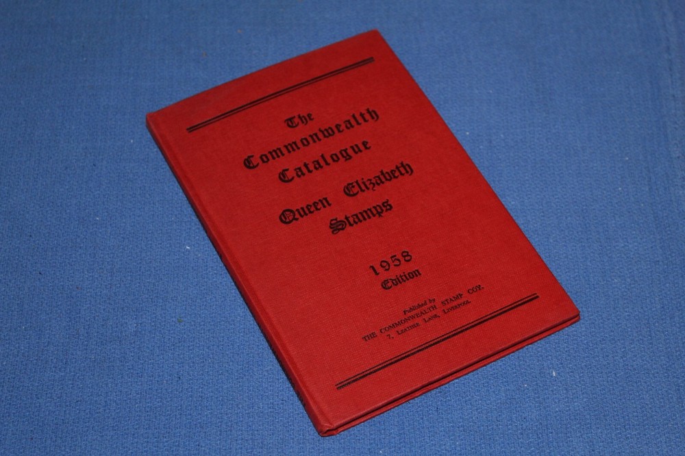 Commonwealth  Catalogue Queen Elizabeth Stamps 1958 BlueLakeStamps Fun book