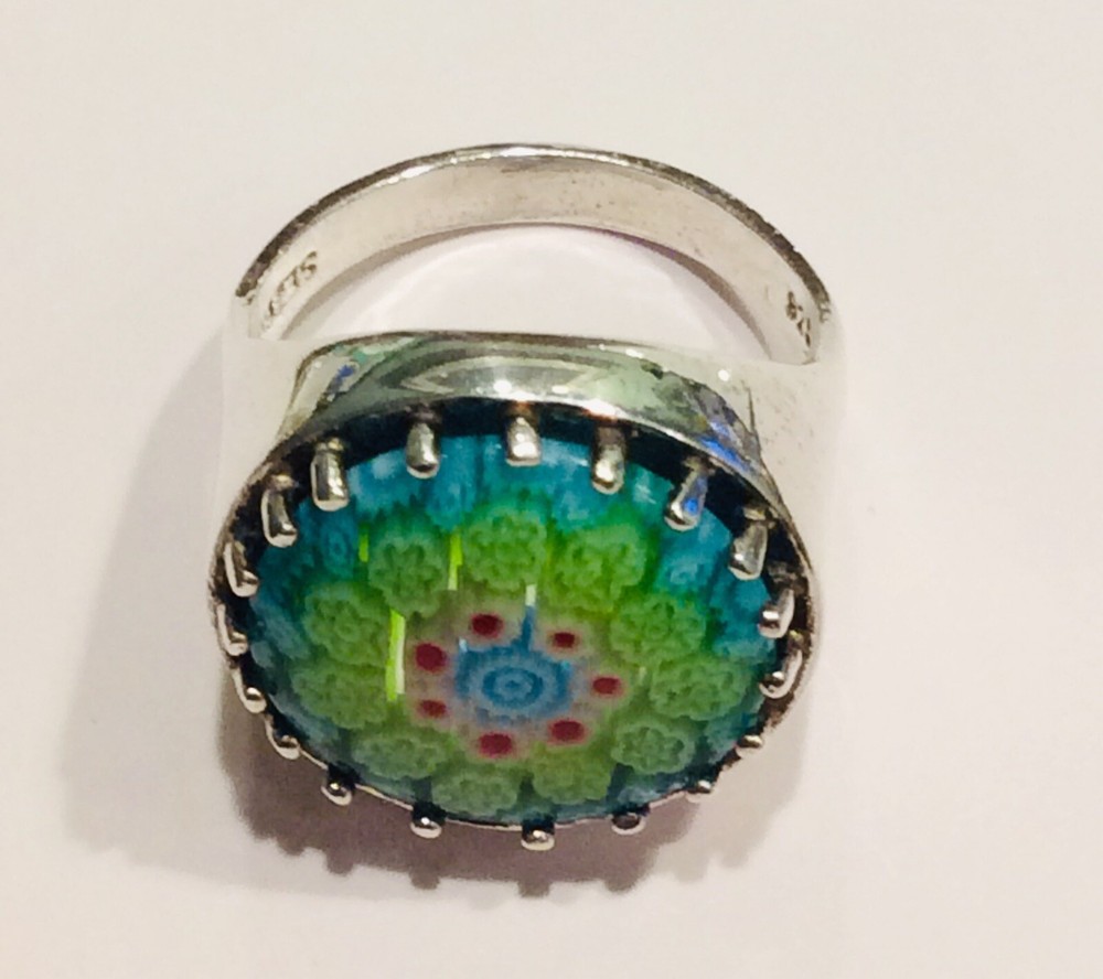 sterling silver, 925 Sezgin Ring, Size 8.5
