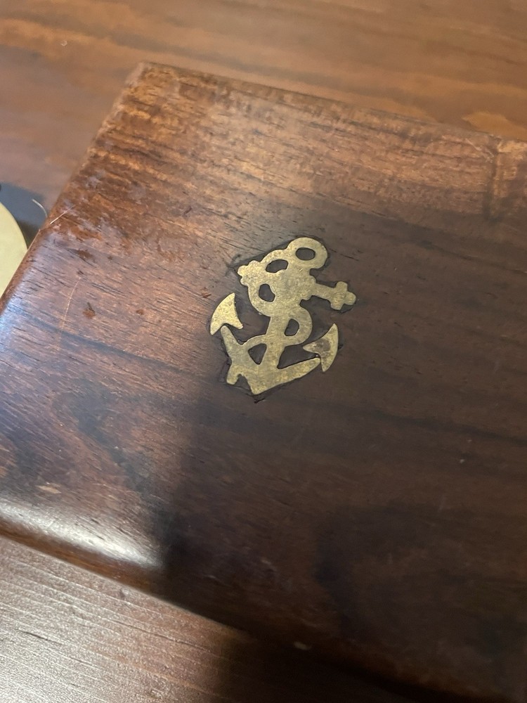 Ectoria 3" Brass Compass with Wooden Box