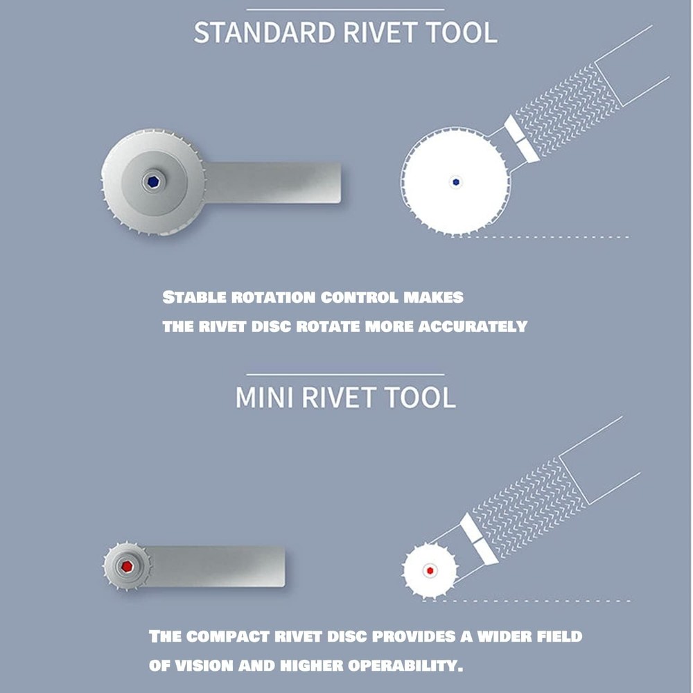 HUBEST Model Rivet Maker Tool with Handle for Hobby Craft RM-S2