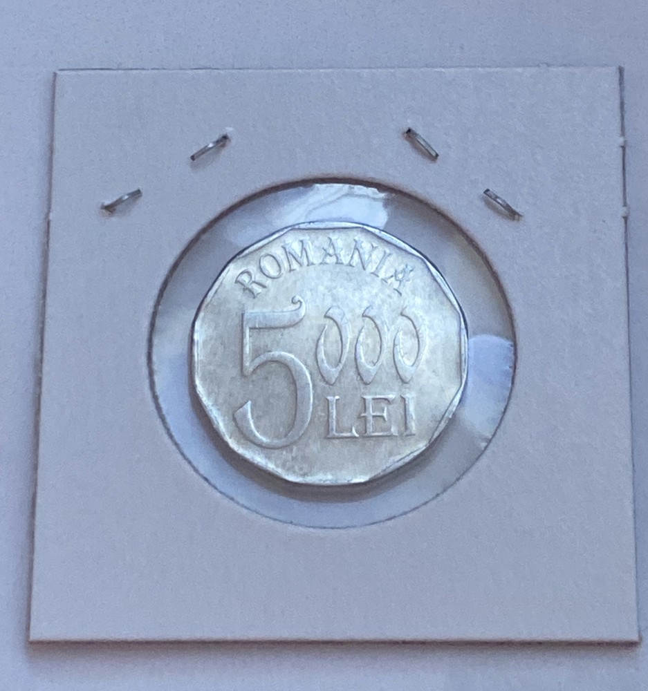 2002 Romania 500 Lei Coin B8
