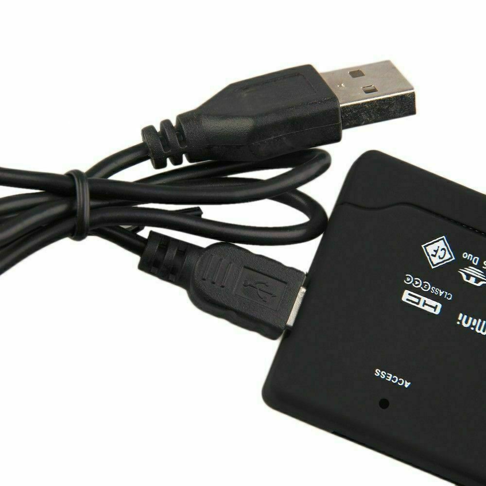 Mini Memory Card Reader 26-IN-1 USB 2.0 High Speed For CF xD SD MS SDHC