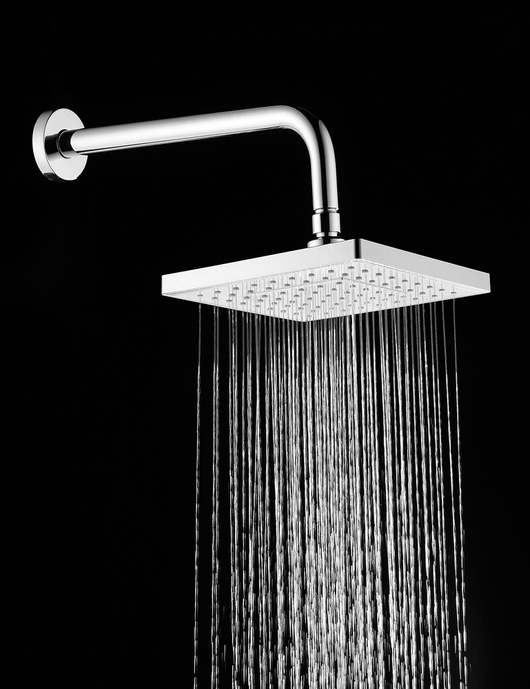 8" High Pressure Square Showerhead with Large Spray Surface- Chrome