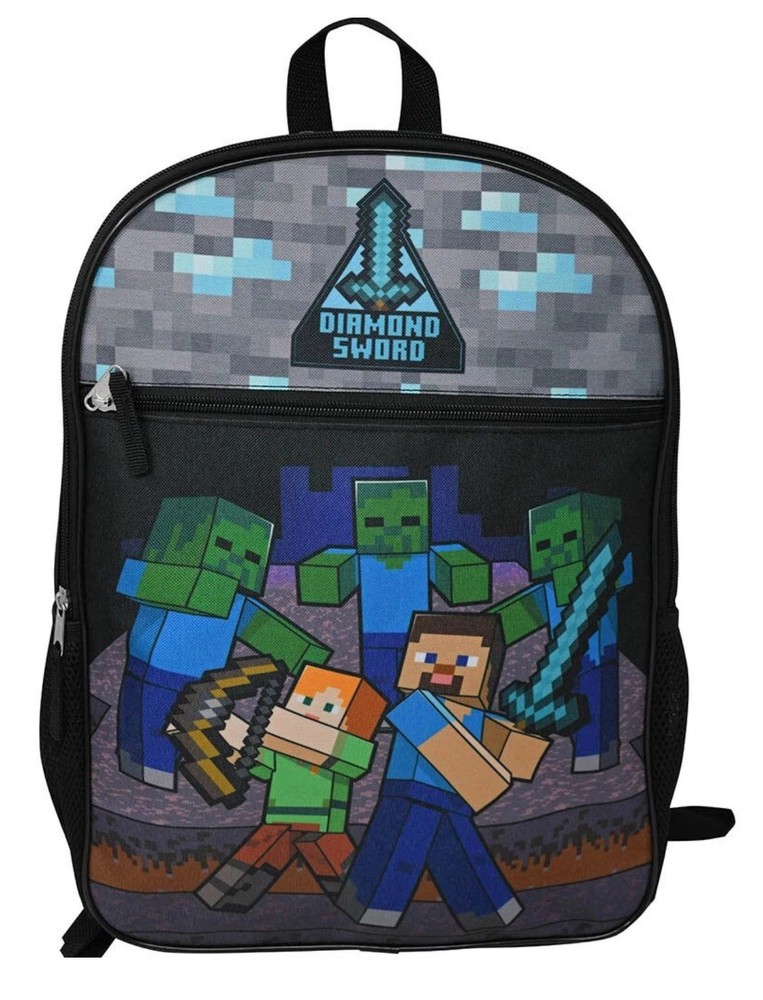 Minecraft 16" Backpack Diamond Sword