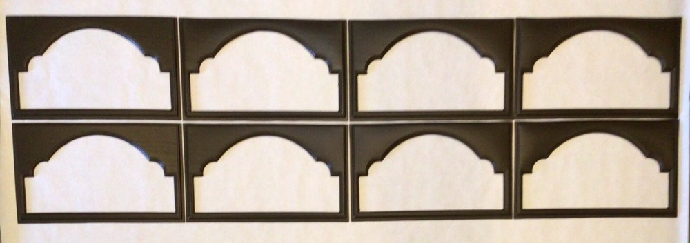 9 Amarr Cathedral Replacement Insert for Short Panel Amarr Garage Door DarkBrown