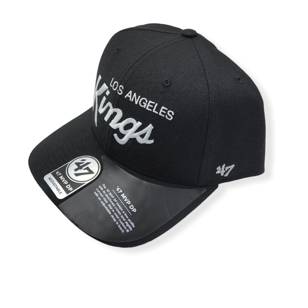 '47 Los Angeles Kings MVP DP Vintage Replica Script Adjustable Snapback Hat Cap