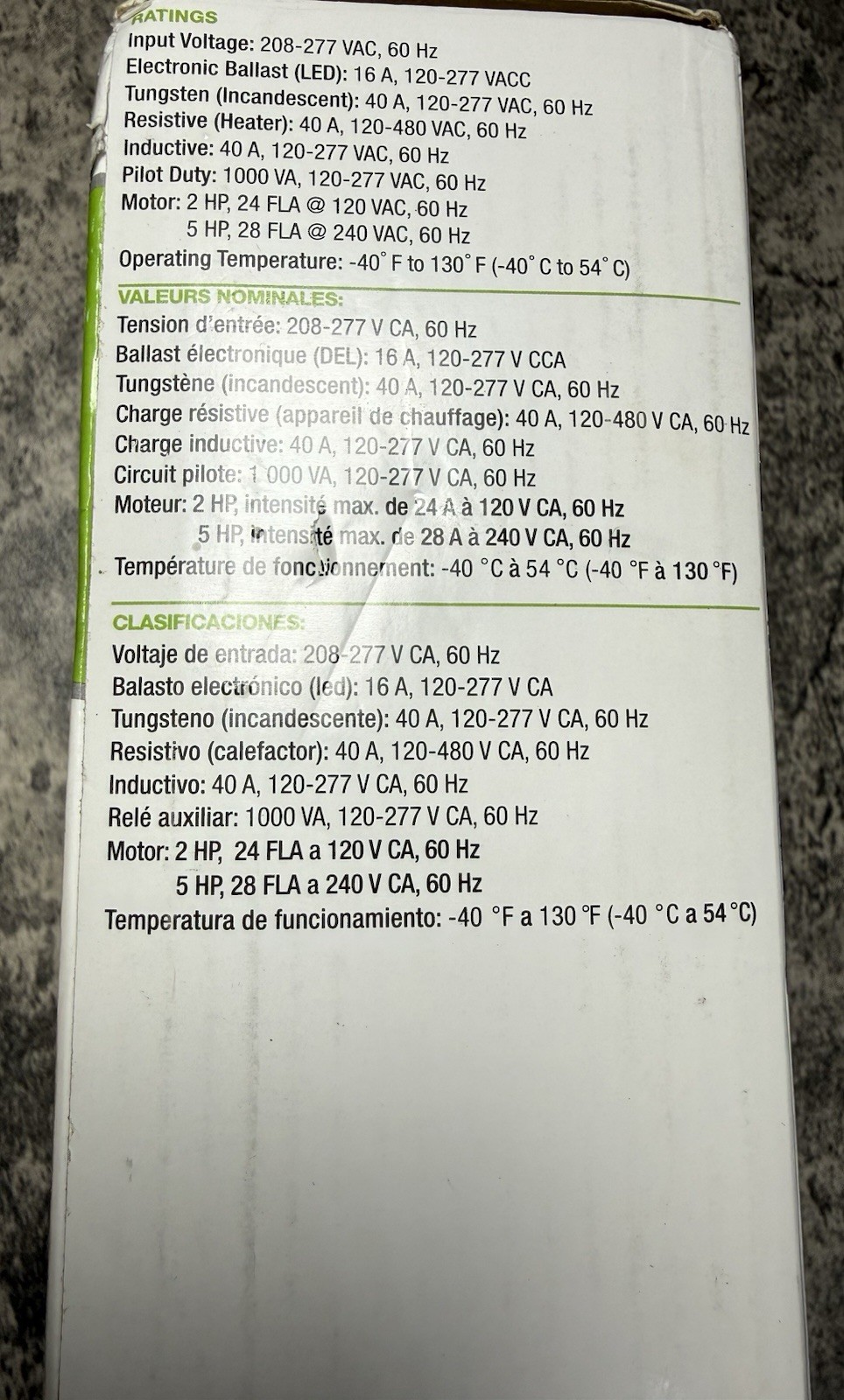 T104 Electromechanical Timer Switch, 40A Load Capacity, 1-12 Cycles Per Day