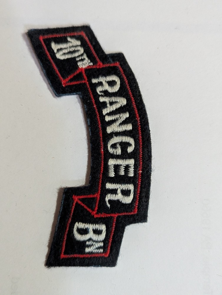 US Army Authentic WW2 Era 10th Ranger Battalion Felt Scroll Patch