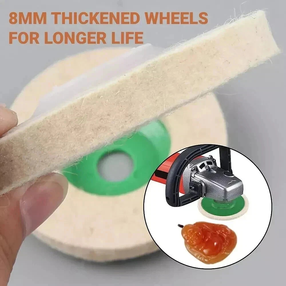 7PC Cotton Metal Aluminum Polishing Wheel Kit for Drill Grinder Car Buffing Pad