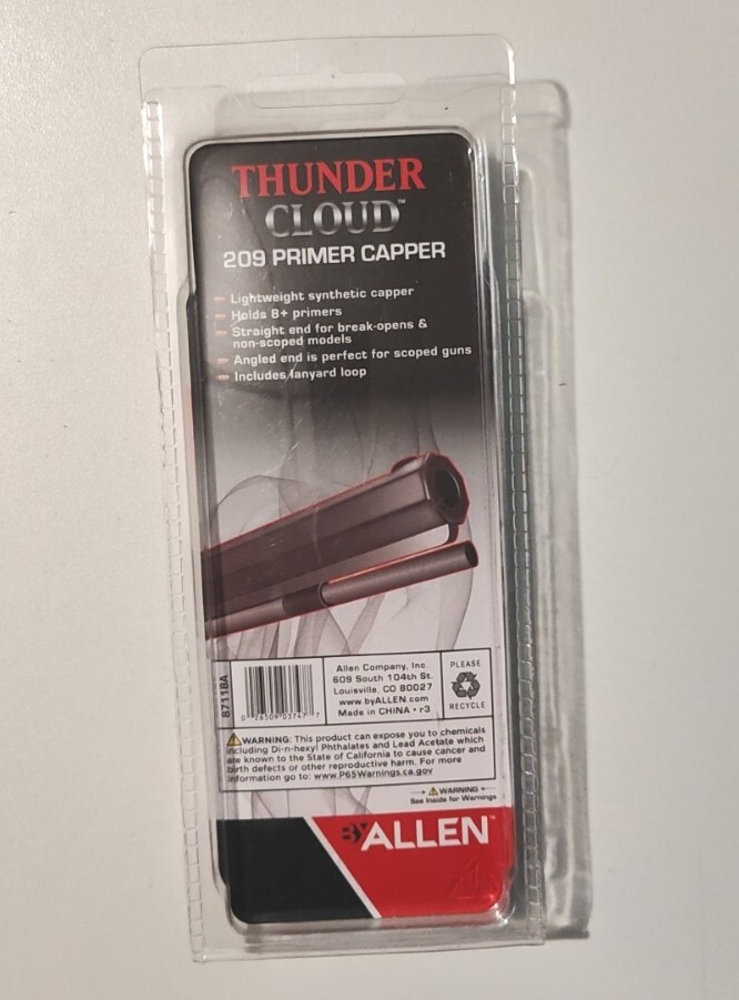 Allen Thunder Cloud 209 Primer Capper for Muzzleloader Black Powder 87118A Deer