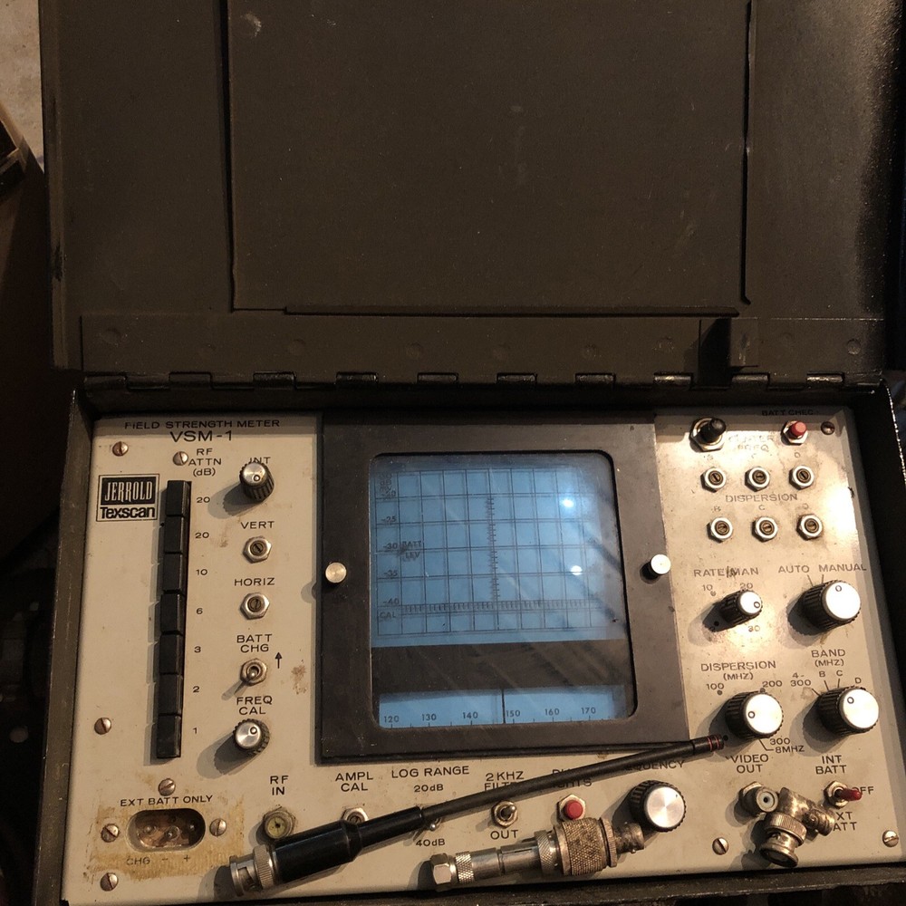 Jerrold Texscan Field Strength Meter (Spectrum Analyzer) Model VSM-1