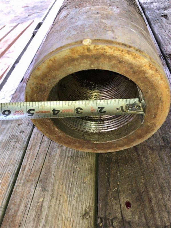 Large Rope Socket 4-1/4 X 6 - 7 Box Threads Large Rope Socket. 45" Overall Lengt