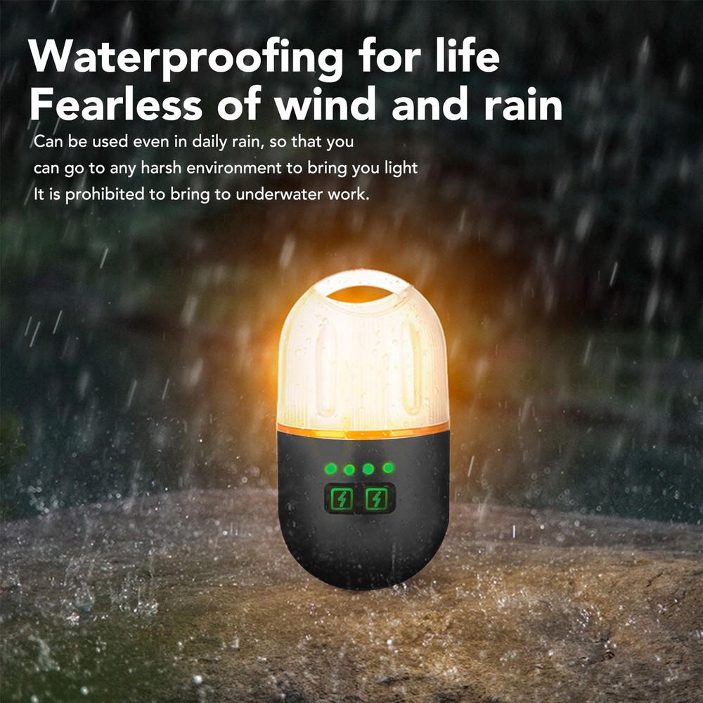 Flashlight Multiple Light Source Pushbutton Control Magnetic Camping Lamp For