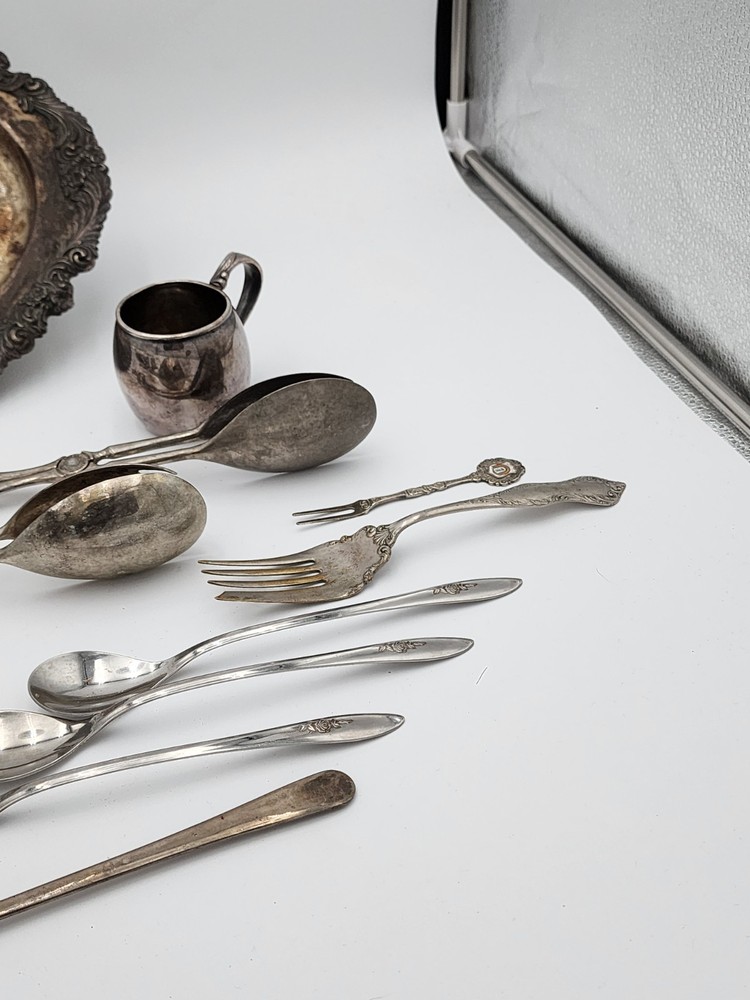 Silver Platter Ware - 12 PCS