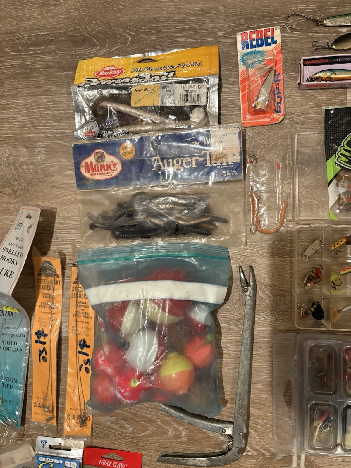 Fishing Bundle: Lures, Sinkers, Hooks, Bobbers, Tackle Box & Misc - Fast Ship!