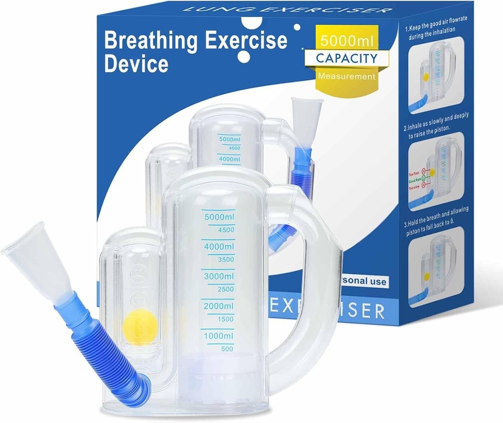 Breathing Trainer Lung Exerciser with Flow Indicator