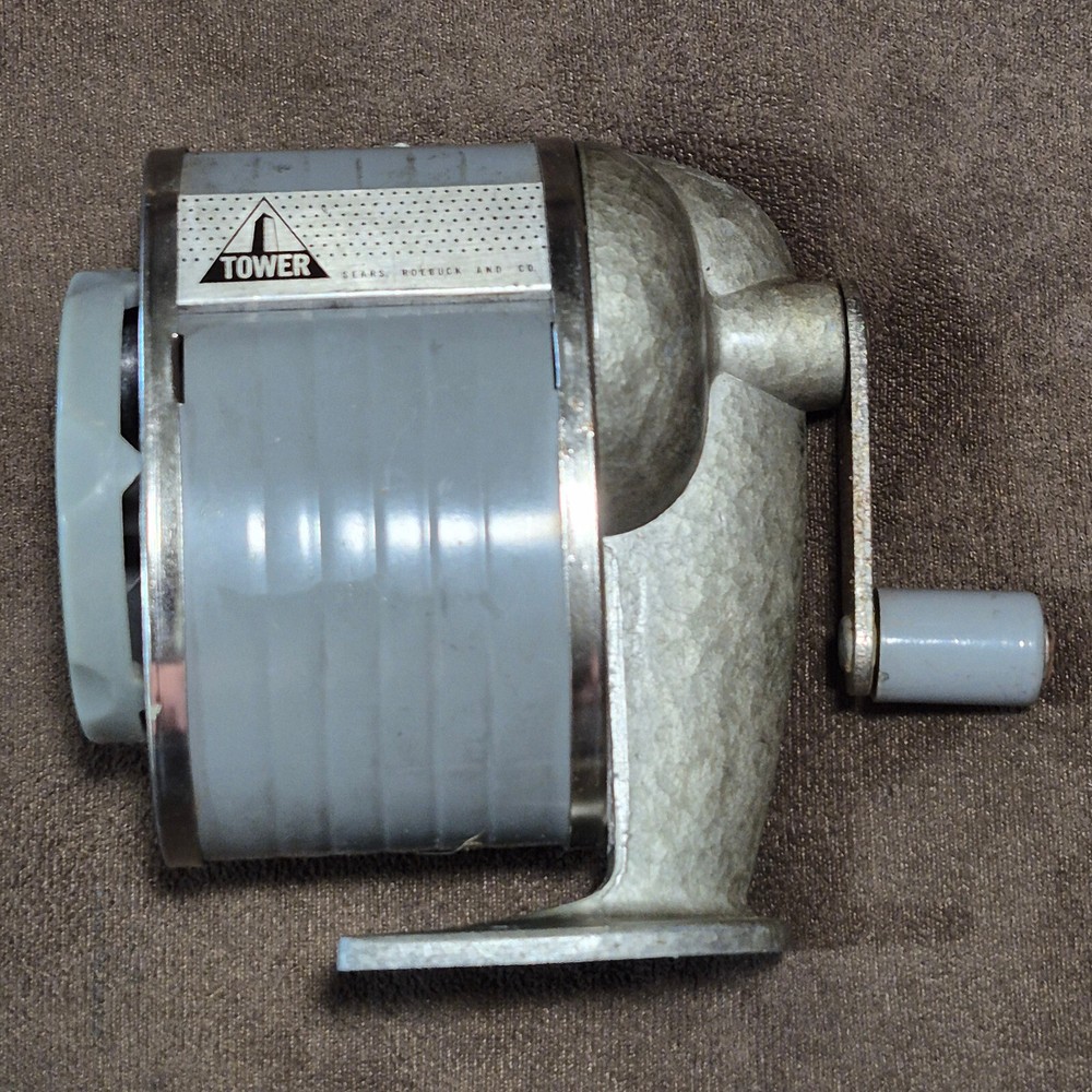 SEARS AND ROEBUCK 6 HOLE TOWER PENCIL SHARPENER