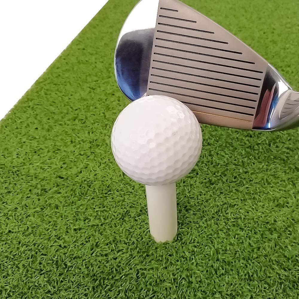 5 Pcs Rubber Golf Tees Holder Tee Range Driving Practice Mat Hitting White Hot