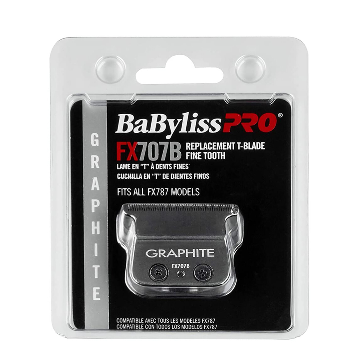 BaByliss PRO FX707B2 Replacement Graphite T-Blade Deep Tooth 2.0 mm for FX787.