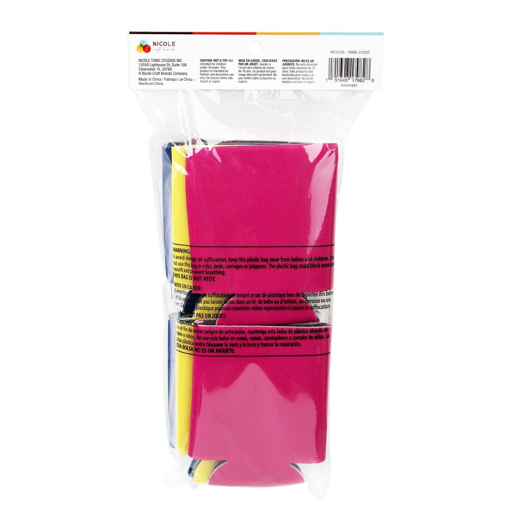 CousinDIY Stubby Cooler 12/Pkg-Assorted Colors