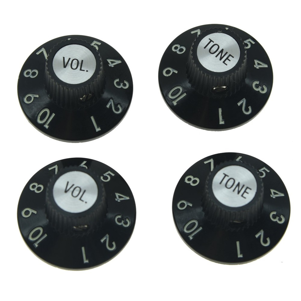 KAISH Skirted Witch Hat Knobs 2V2T for 72 Telecaster Custom/AMP/Jazzmaster