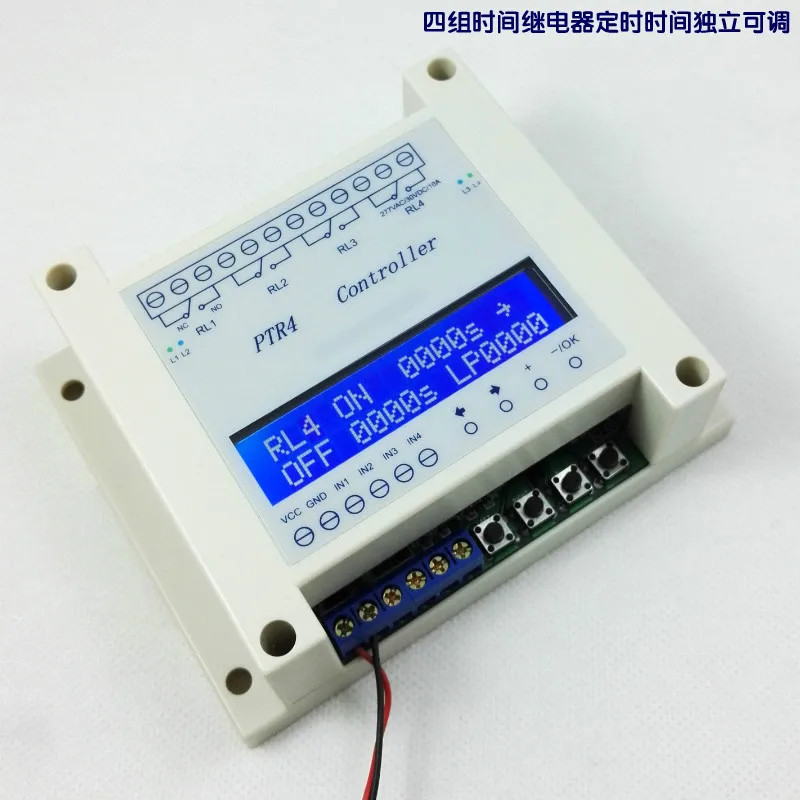 DC6-40V 4CH Programmable Digital Time Relay Timer Controller Delay Switch Module