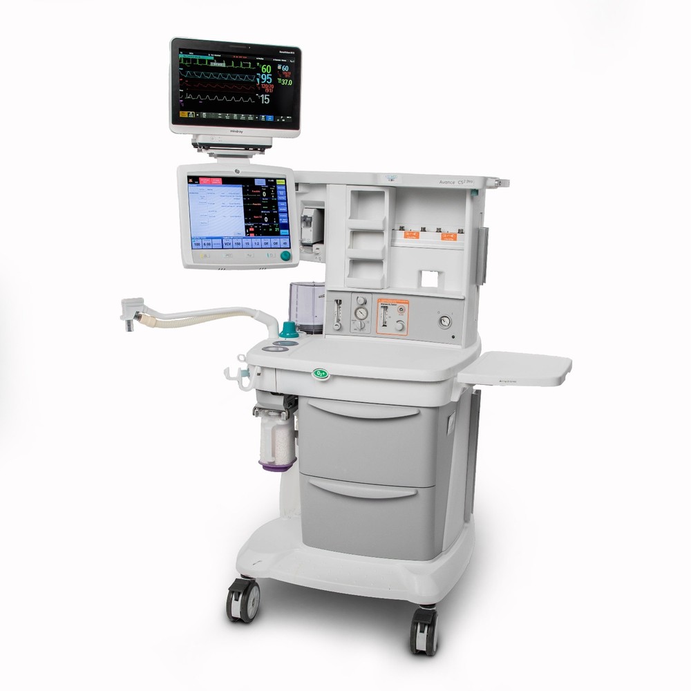 GE Avance CS2 Pro Anesthesia Machine, E-sCAiO Gas Module, Mindray Benevision N15