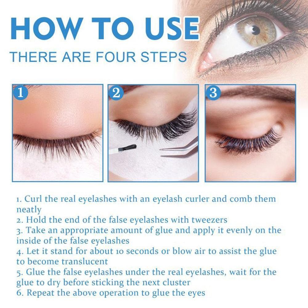 False Eyelash Glue Quick Dry Transparent Eyelash Glue Disposable νμ `κ т/ W A1O7