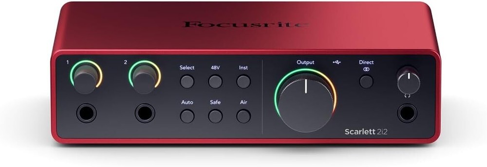 Focusrite Scarlett 2i2 Studio 4th Gen USB Audio Interface with Complete Bundle
