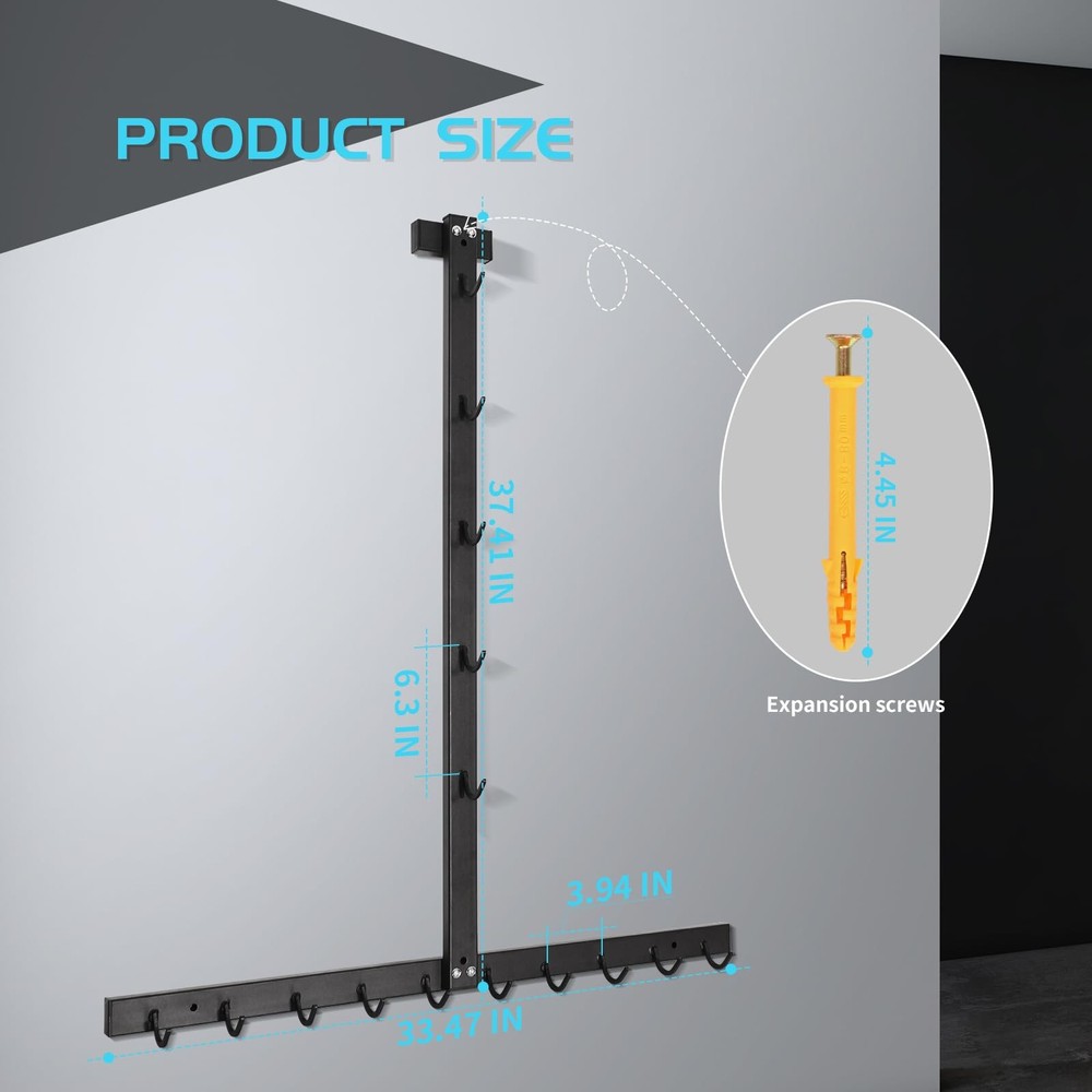 LAT Pulldown Attachment Storage Rack Wall Mount, Mag Grip LAT Pull Down Bar &...