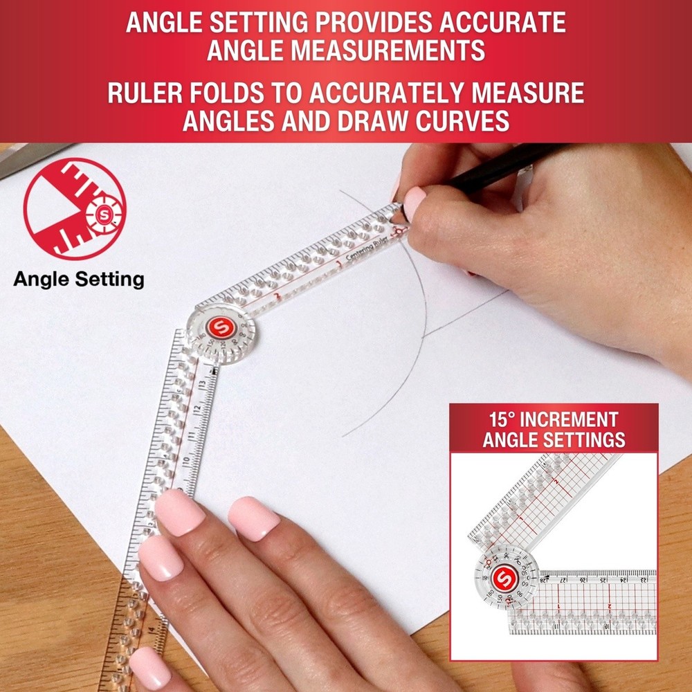 SINGER Precision Measuring Folding Ruler-12"